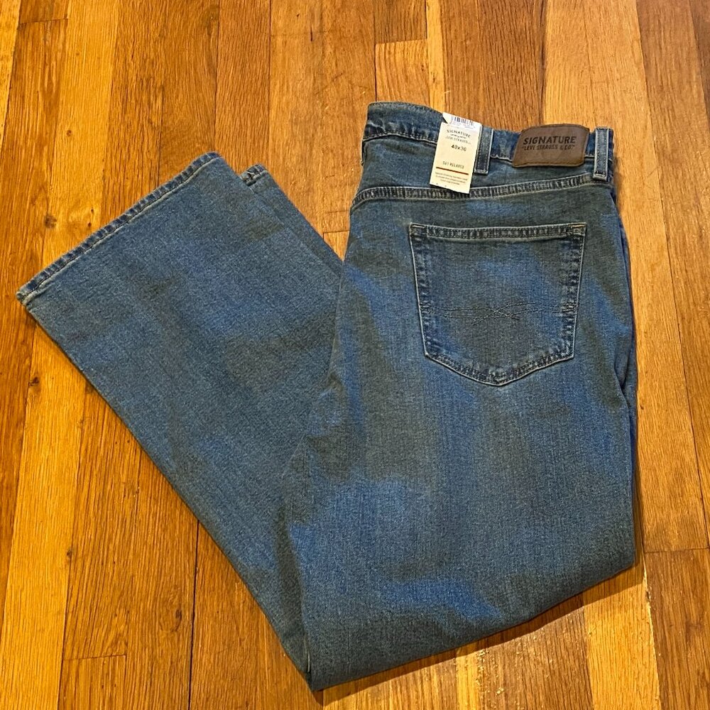 Levi Strauss S61 Relaxed Flex Jeans NWT 40 X 30